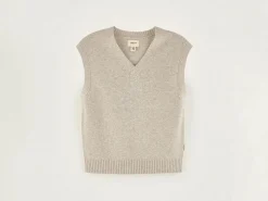 Truien|Bellerose Gatty Mouwloze Trui Light grey