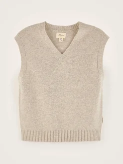 Truien|Bellerose Gatty Mouwloze Trui Light grey