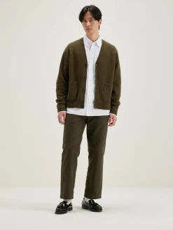 Bekijk Alles|Truien|Bellerose Geican V-hals Cardigan Military