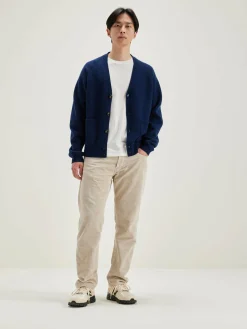 Bekijk Alles|Truien|Bellerose Geican V-hals Cardigan Naval