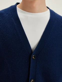 Bekijk Alles|Truien|Bellerose Geican V-hals Cardigan Naval