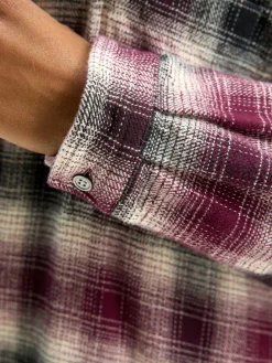 Jurken|Bellerose Genk Hemdjurk Antique white / Ebene / Wine