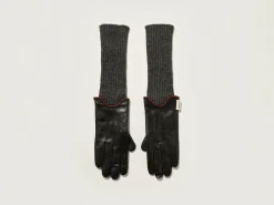 Bekijk Alles|Handschoenen|Bellerose Gia Leren Handschoenen Black
