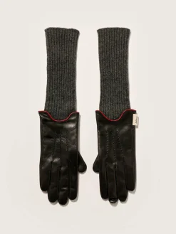 Bekijk Alles|Handschoenen|Bellerose Gia Leren Handschoenen Black