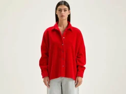 Bekijk Alles|Blouses & Hemden|Bellerose Ginna Corduroy Hemd Sanguine