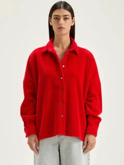 Bekijk Alles|Blouses & Hemden|Bellerose Ginna Corduroy Hemd Sanguine