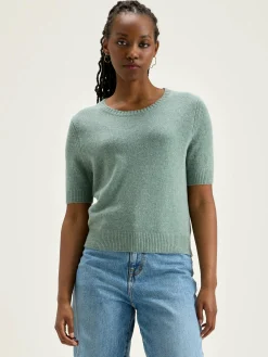 Truien|Bellerose Giwco Korte Mouwen Trui Rain blue