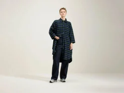 Jurken|Bellerose Gladys Hemdjurk Blueberry / Gardenia