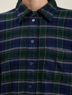 Jurken|Bellerose Gladys Hemdjurk Blueberry / Gardenia