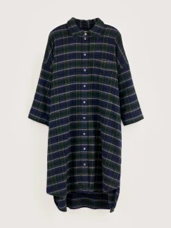 Jurken|Bellerose Gladys Hemdjurk Blueberry / Gardenia