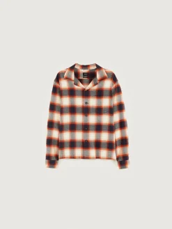 Bekijk Alles|Mantels & Jassen|Bellerose Goney Geruit Overhemd Blueberry / Hot sauce