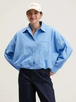 Bekijk Alles|Blouses & Hemden|Bellerose Graham Volumineus Hemd Azur