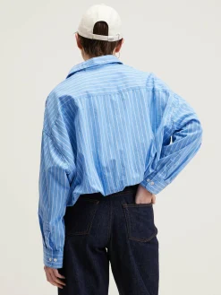 Bekijk Alles|Blouses & Hemden|Bellerose Graham Volumineus Hemd Azur