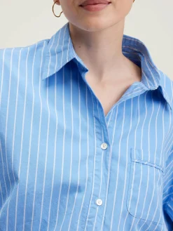 Bekijk Alles|Blouses & Hemden|Bellerose Graham Volumineus Hemd Azur