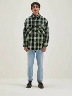 Bekijk Alles|Mantels & Jassen|Bellerose Grown Geruit Overhemd Deep well / Sea pine