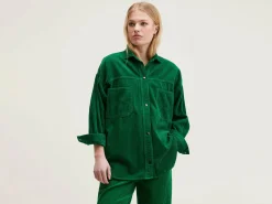 Mantels & Jassen|Bellerose Guru Corduroy Overhemd Chlorophile