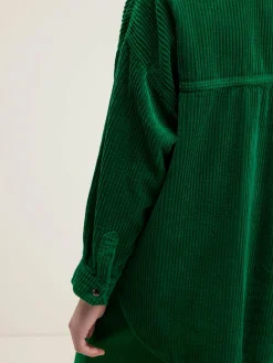 Mantels & Jassen|Bellerose Guru Corduroy Overhemd Chlorophile