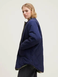 Mantels & Jassen|Bellerose Hamon Gewatteerde Jas Naval