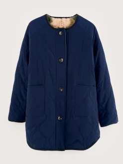 Mantels & Jassen|Bellerose Hamon Gewatteerde Jas Naval