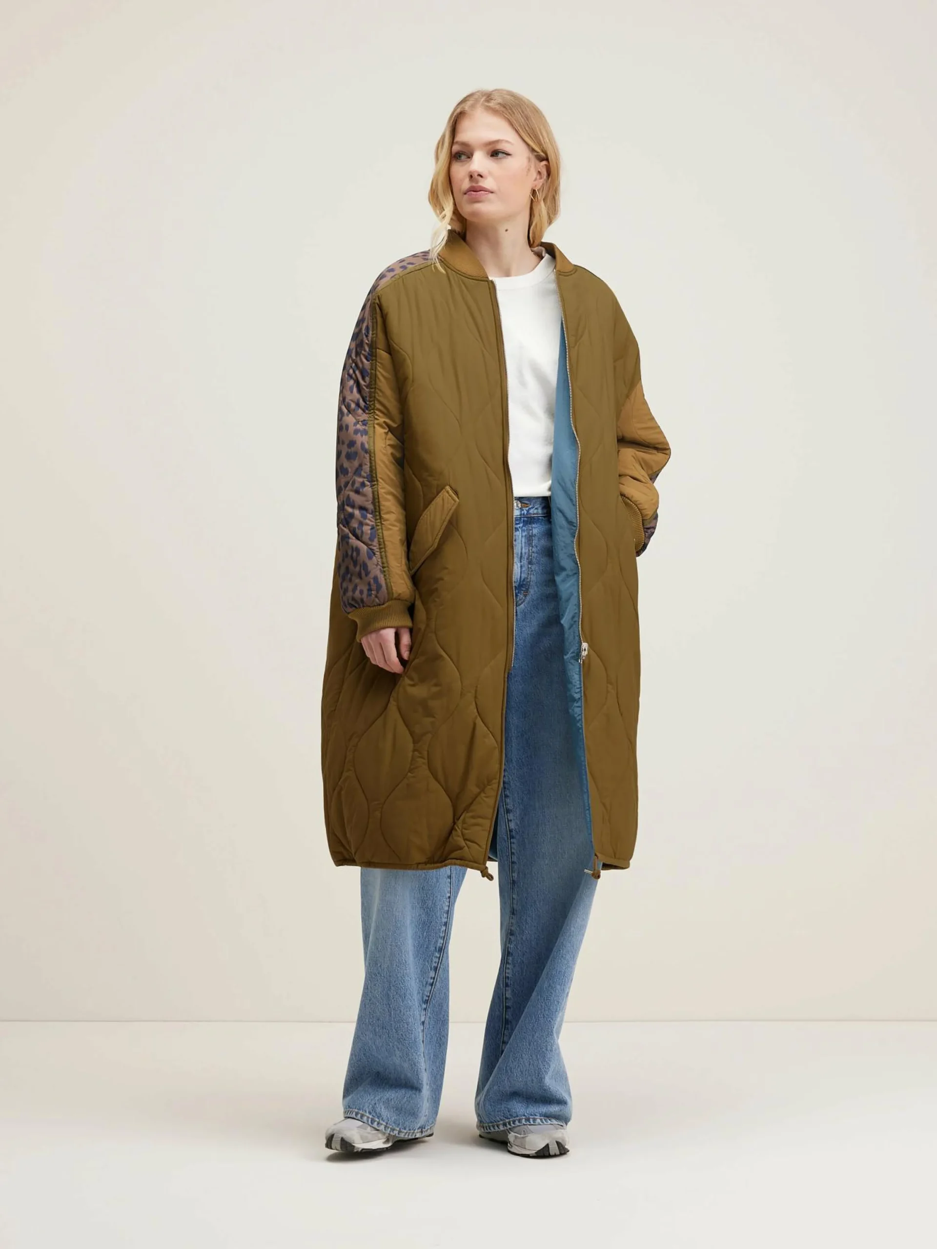 Bekijk Alles|Mantels & Jassen|Bellerose Hedge Gewatteerde Jas Tan