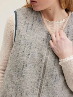 Bekijk Alles|Mantels & Jassen|Bellerose Hess Mouwloze Jas Heather grey