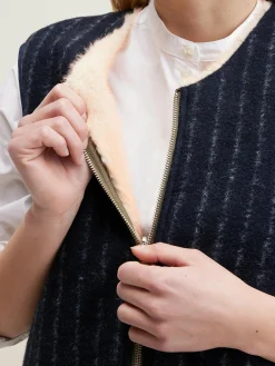 Mantels & Jassen|Bellerose Hess Mouwloze Jas Black