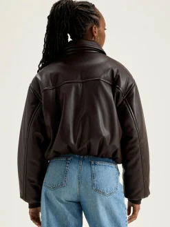 Bekijk Alles|Mantels & Jassen|Bellerose Jacky Bomber In Imitatieleer