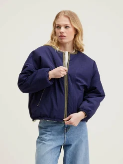 Bekijk Alles|Mantels & Jassen|Bellerose Janice Teddy Jas Cream / Naval