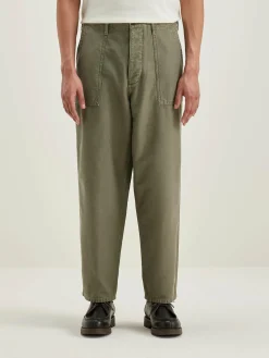 Bekijk Alles|Broeken|Bellerose Kargo Relaxed Cropped Broek Dusty olive