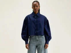 Blouses & Hemden|Bellerose Kinga Popeline Hemd Naval