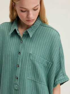 Jurken|Bellerose Klenn Hemdjurk Light stone wash