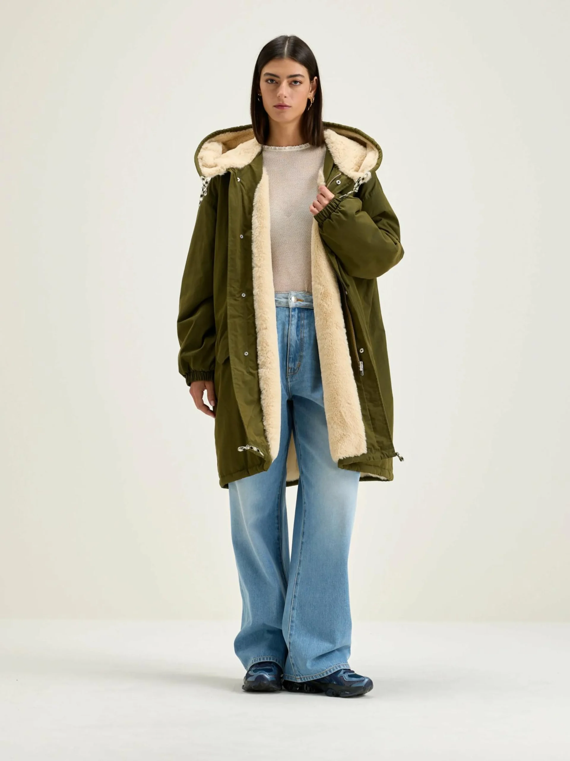 Bekijk Alles|Mantels & Jassen|Bellerose Laos Parka Met Capuchon Olive