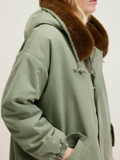 Bekijk Alles|Mantels & Jassen|Bellerose Laos Parka Met Capuchon Eucalyptus