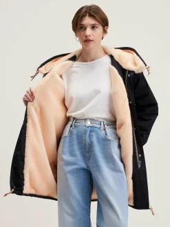 Bekijk Alles|Mantels & Jassen|Bellerose Laos Parka Met Capuchon Off black