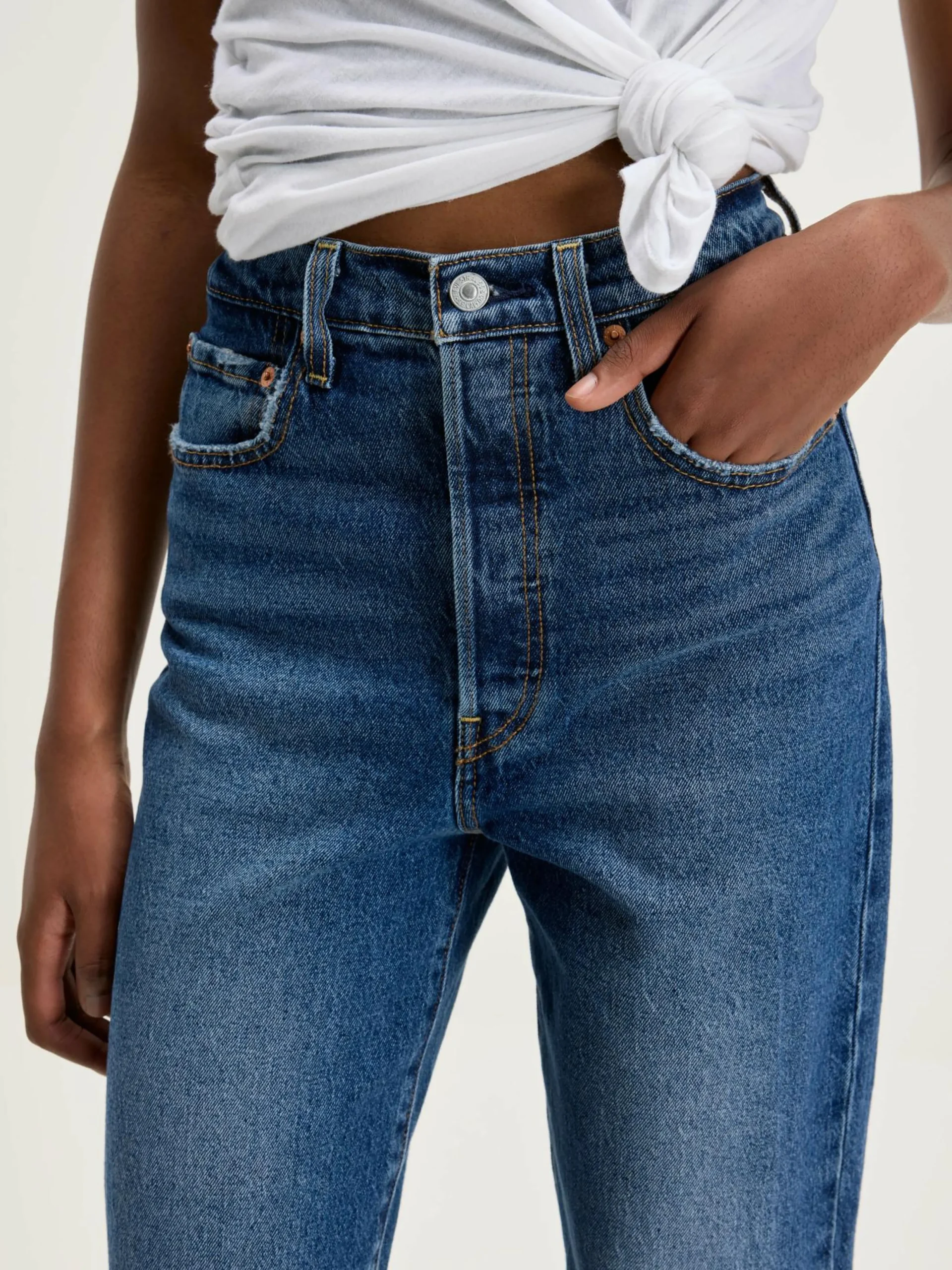 Denim|Levi's® Ribcage Straight Ankle Jeans