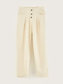 Broeken|Bellerose Lilo Paperbag Broek Cream