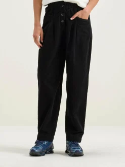 Broeken|Bellerose Lilo Paperbag Broek Black beauty