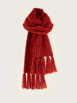 Bekijk Alles|Sjaals|Bellerose Lioko Geribbelde Sjaal Mahogany