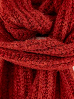 Bekijk Alles|Sjaals|Bellerose Lioko Geribbelde Sjaal Mahogany