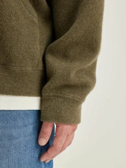 Bekijk Alles|Sweatshirts|Bellerose Mabro Sweatshirt Met Rits Military