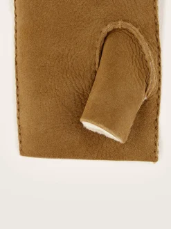 Kleine Lederwaren|Handschoenen|Bellerose Manhok Leren Handschoenen Cognac