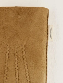 Kleine Lederwaren|Handschoenen|Bellerose Manhok Leren Handschoenen Cognac