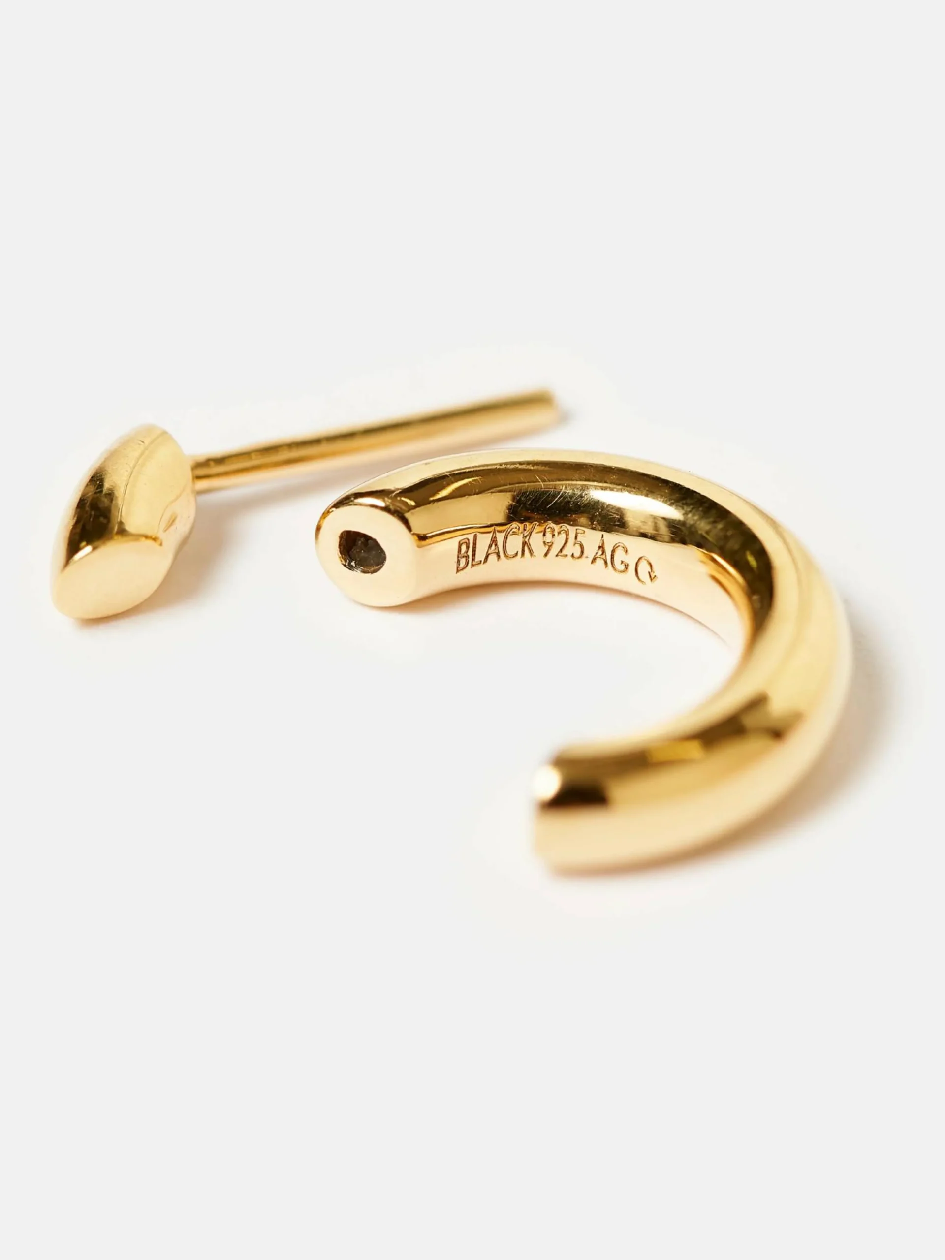 Bekijk Alles|Juwelen|Maria black Disrupted 14 Gouden Hoepel Oorbel