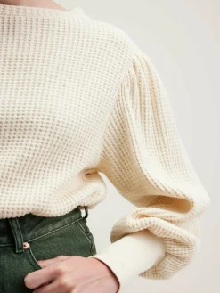 T-Shirts|Bellerose Milie Lange Mouwen T-shirt Cream