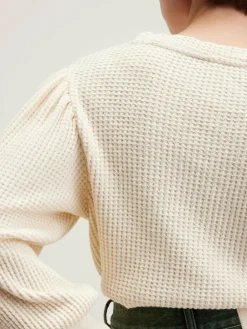 T-Shirts|Bellerose Milie Lange Mouwen T-shirt Cream