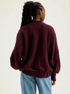 Bekijk Alles|Sweatshirts|Bellerose Milos Ronde Hals Sweatshirt Wine