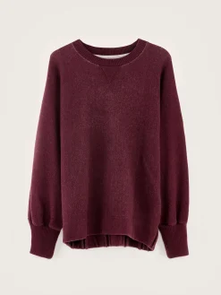 Bekijk Alles|Sweatshirts|Bellerose Milos Ronde Hals Sweatshirt Wine