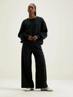 Bekijk Alles|Sweatshirts|Bellerose Milos Ronde Hals Sweatshirt Off black