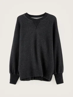 Bekijk Alles|Sweatshirts|Bellerose Milos Ronde Hals Sweatshirt Off black