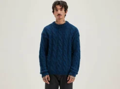 Bekijk Alles|Truien|Bellerose Noft Kabeltrui Fir / Naval